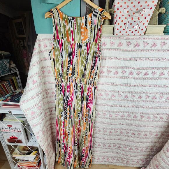 New Look Women's Colorful Sleeveless Casual Dress, Size 2X - Picture 8 of 9